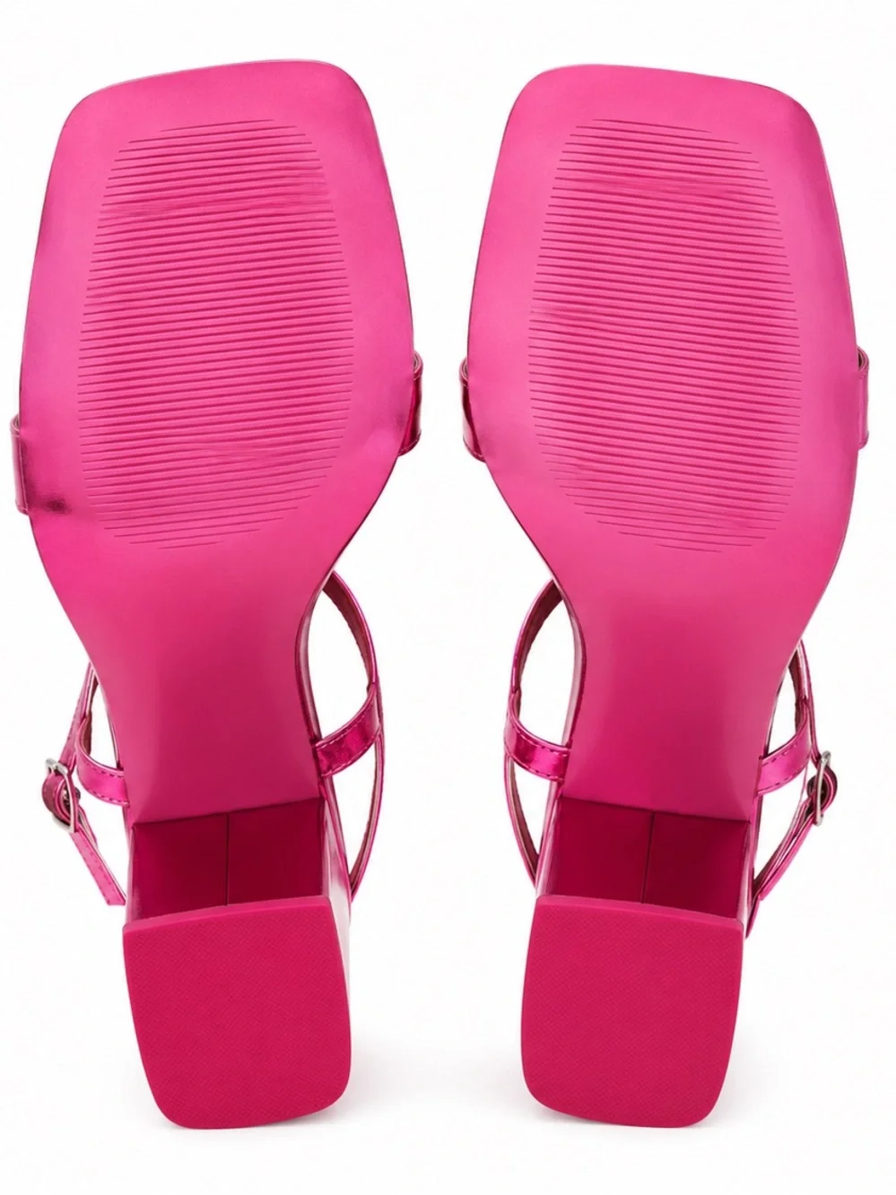 Steve Madden Pink Metallic Seventies Heels